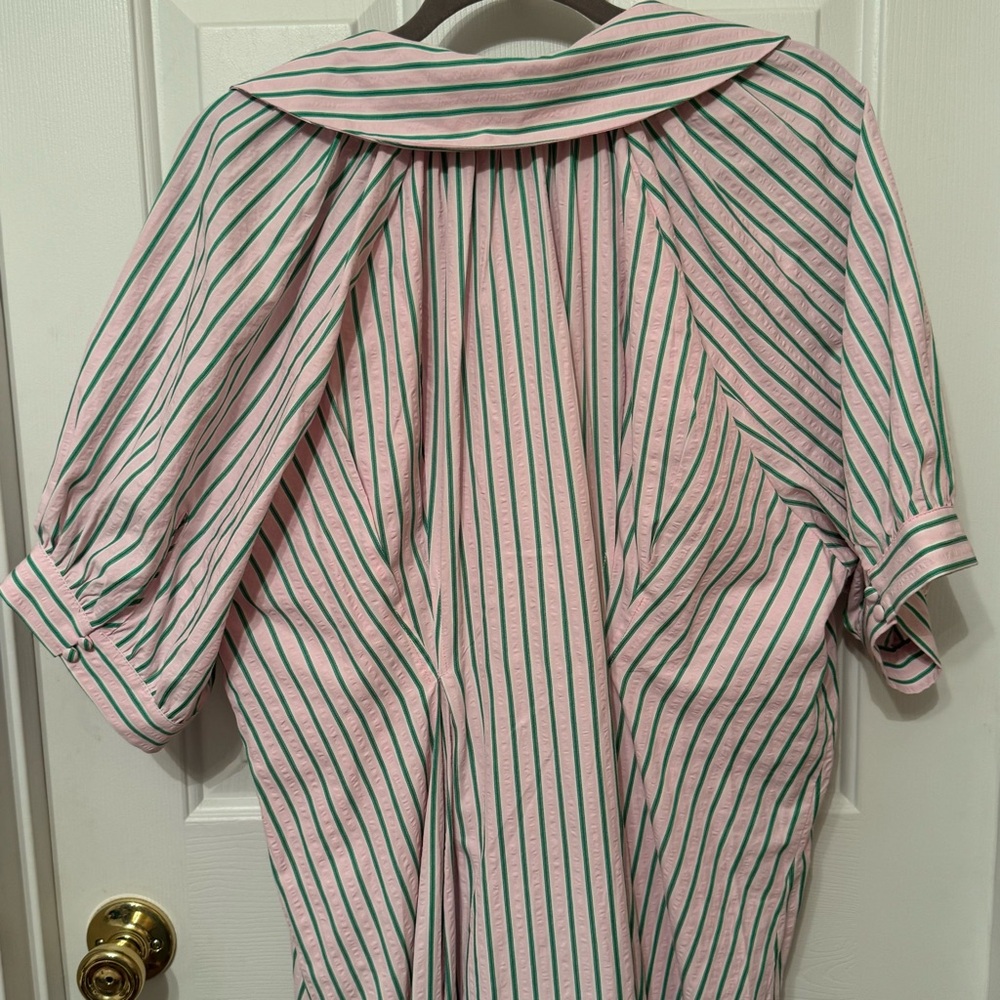 Anthropologie/ English Factory Plus Midi Stripe Shirt Dress Size 2X - Picture 8 of 15